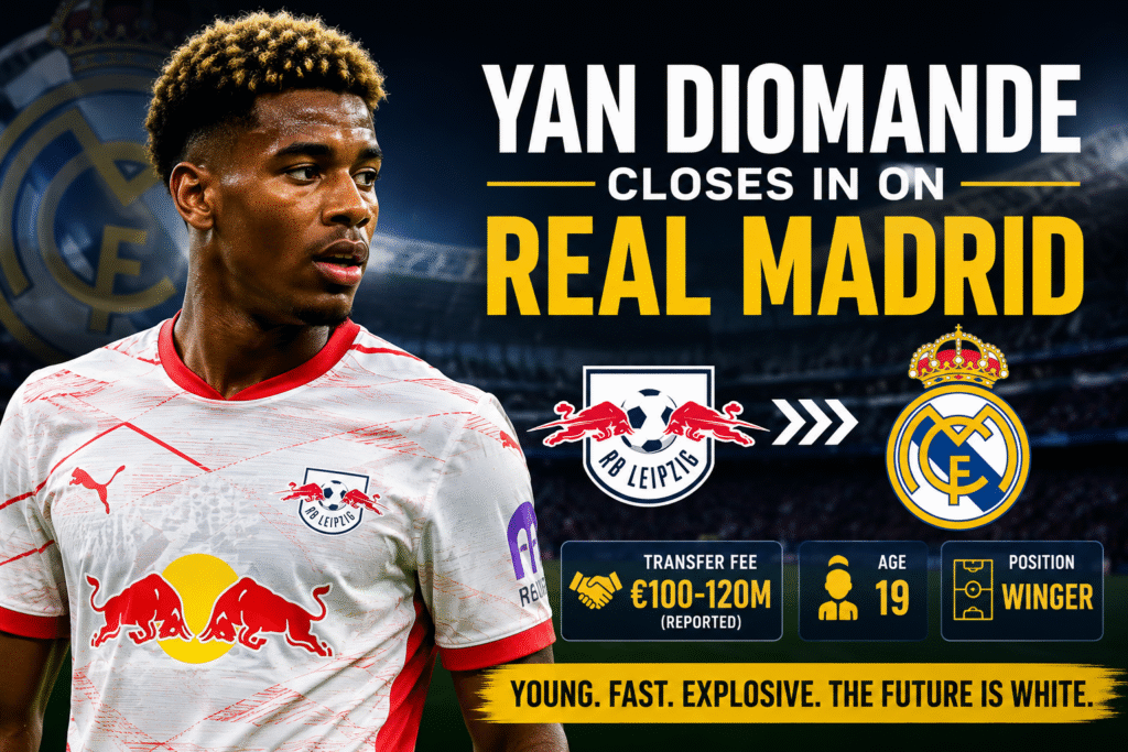 Yan Diomande is reportedly close to joining Real Madrid from RB Leipzig in a deal worth more than €100 million.