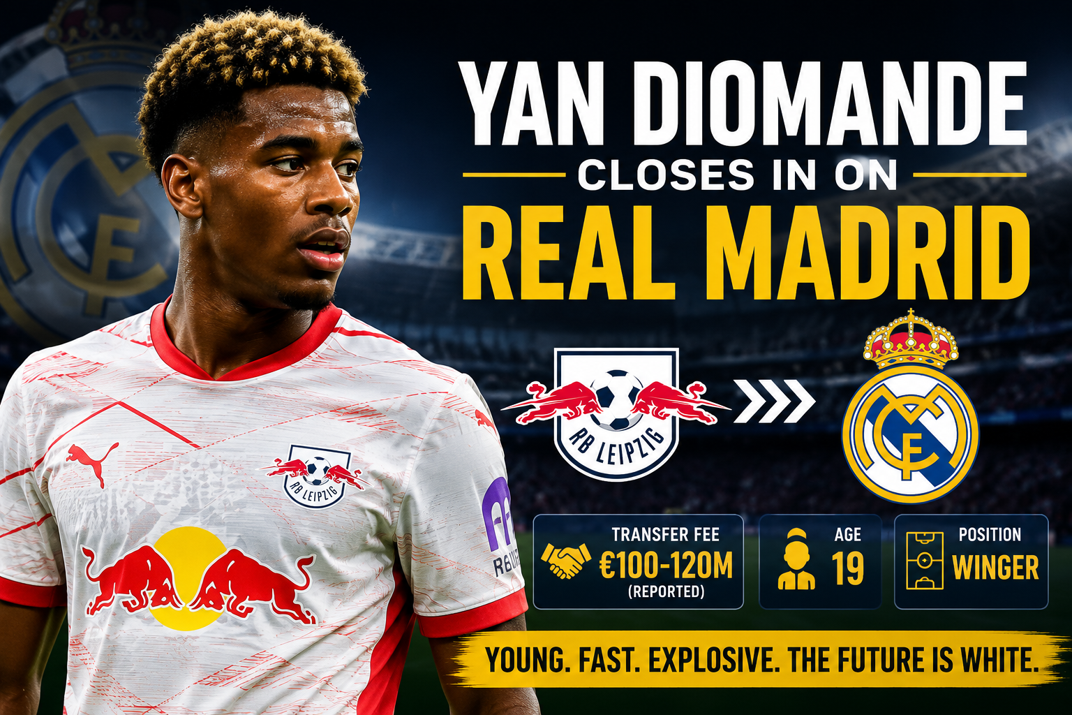 Yan Diomande is reportedly close to joining Real Madrid from RB Leipzig in a deal worth more than €100 million.