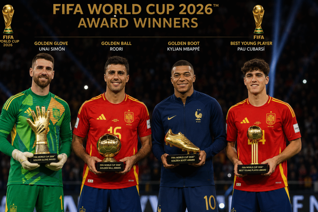 FIFA World Cup 2026 Awards winners