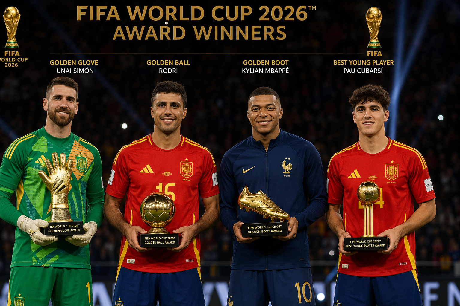 FIFA World Cup 2026 Awards winners