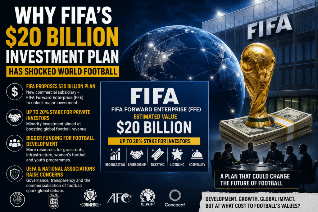 FIFA $20 Billion Investment Plan announced at FIFA headquarters