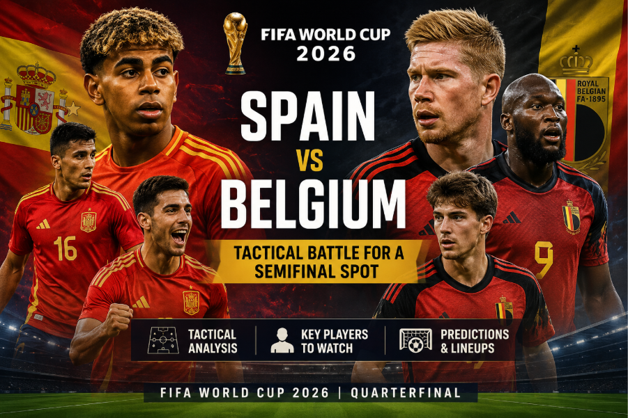 Spain vs Belgium Preview for the FIFA World Cup 2026 knockout stage