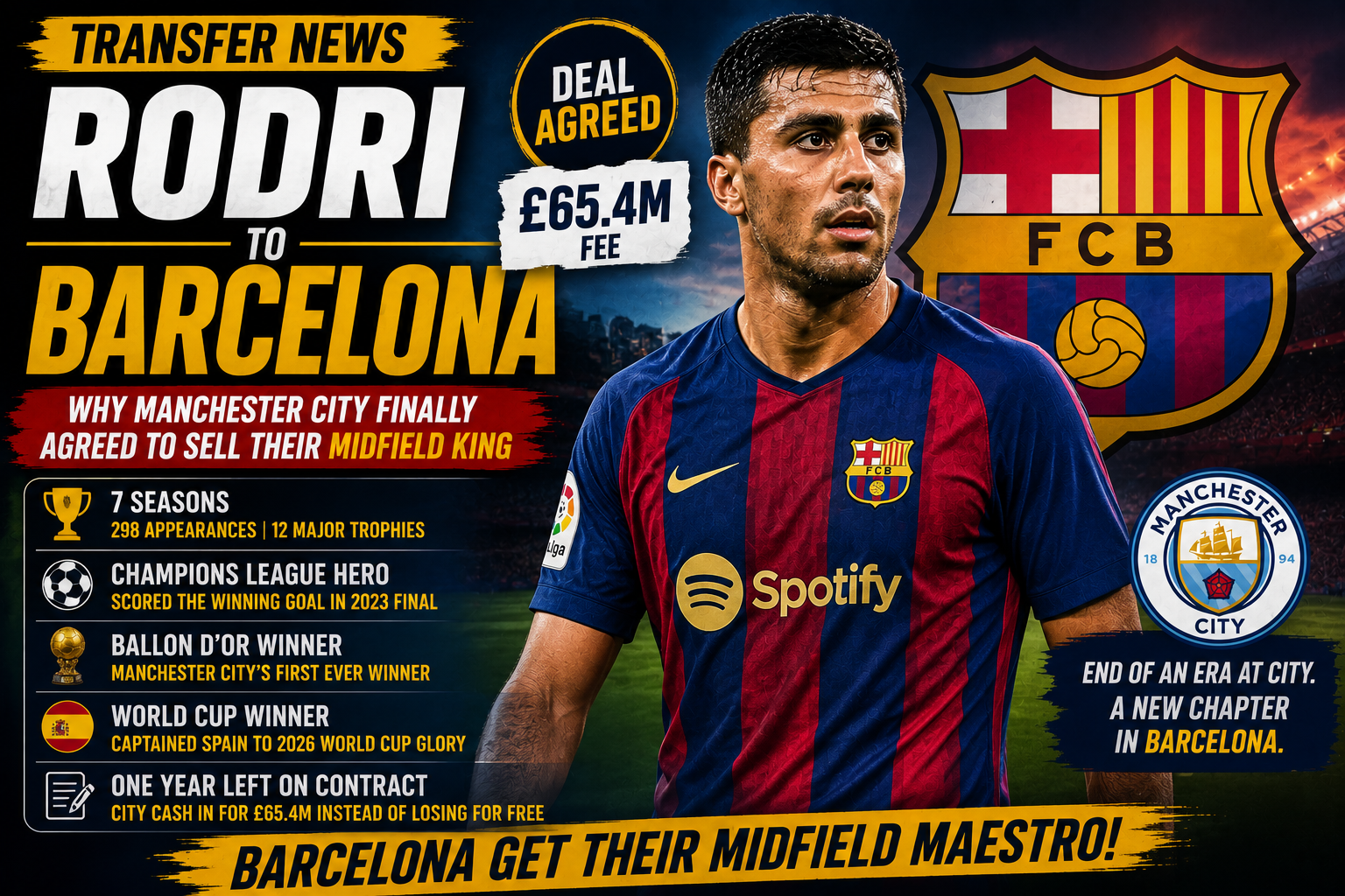 Rodri to Barcelona transfer