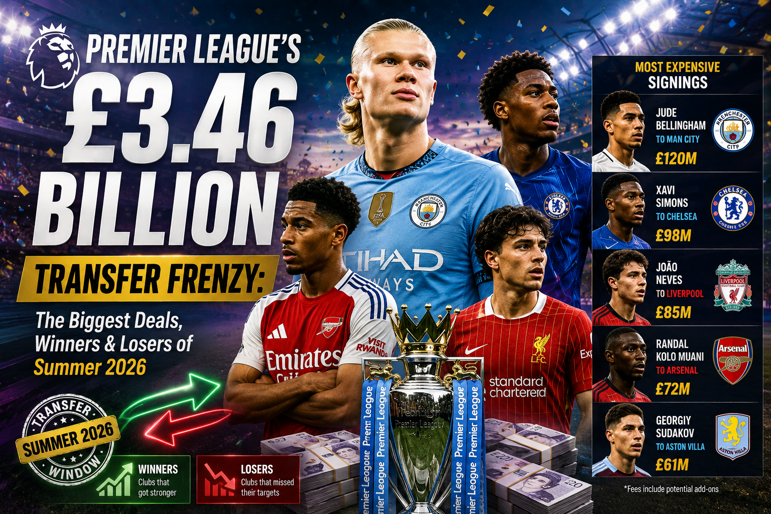Premier League Transfer Window 2026: Biggest Deals & Winners