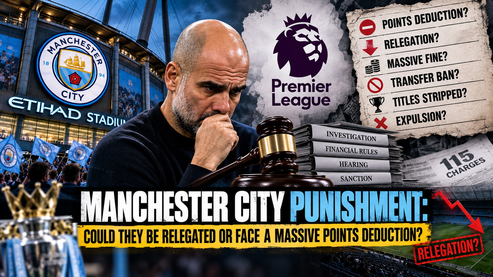 Manchester City punishment after Premier League financial verdict