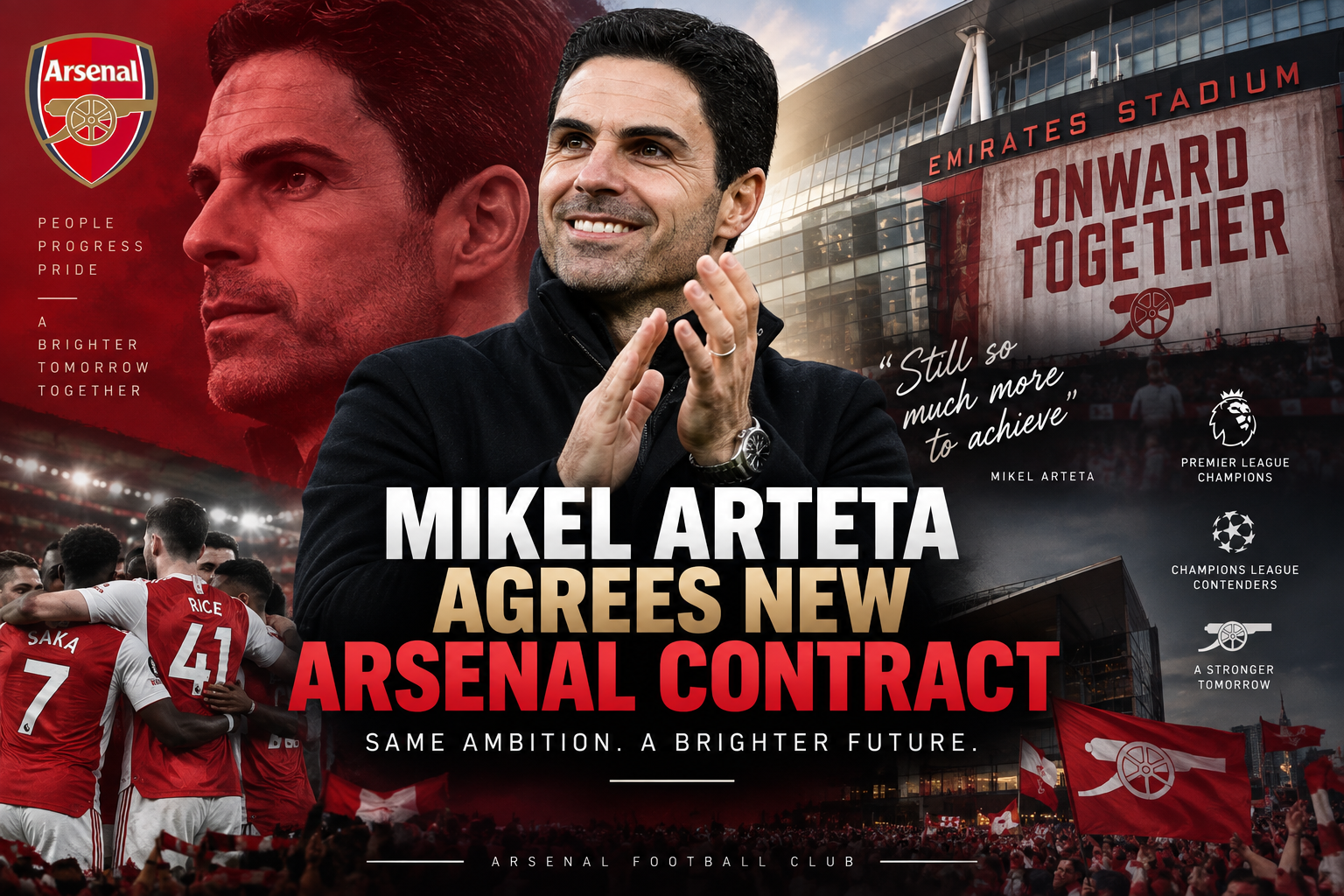 Mikel Arteta new contract with Arsenal