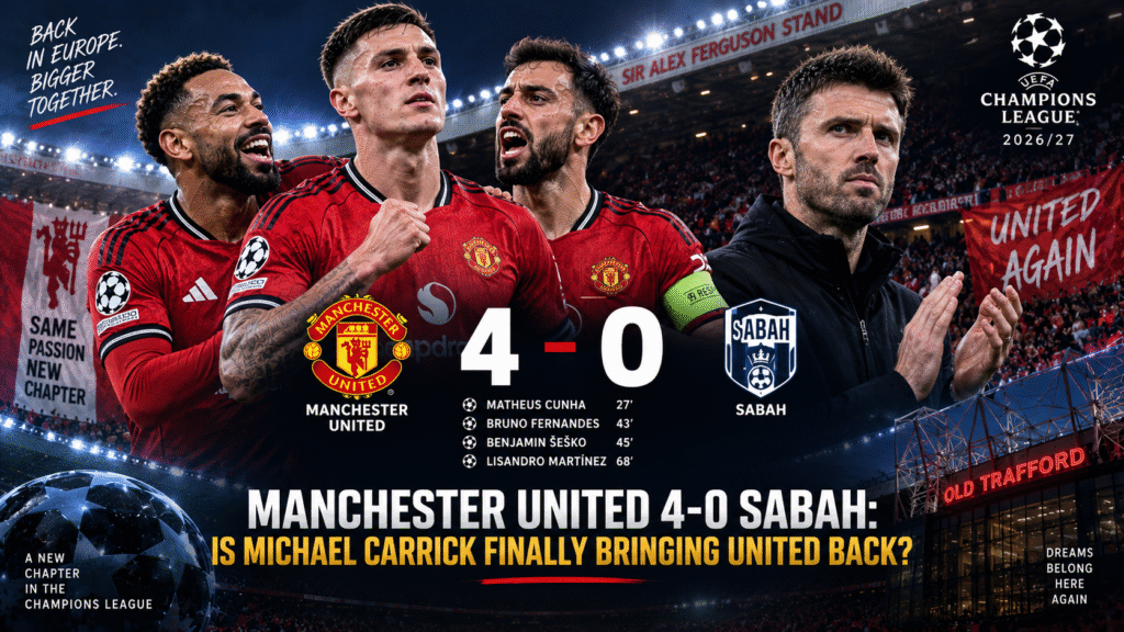 Manchester United 4-0 Sabah: Is Michael Carrick Finally Bringing United Back? 