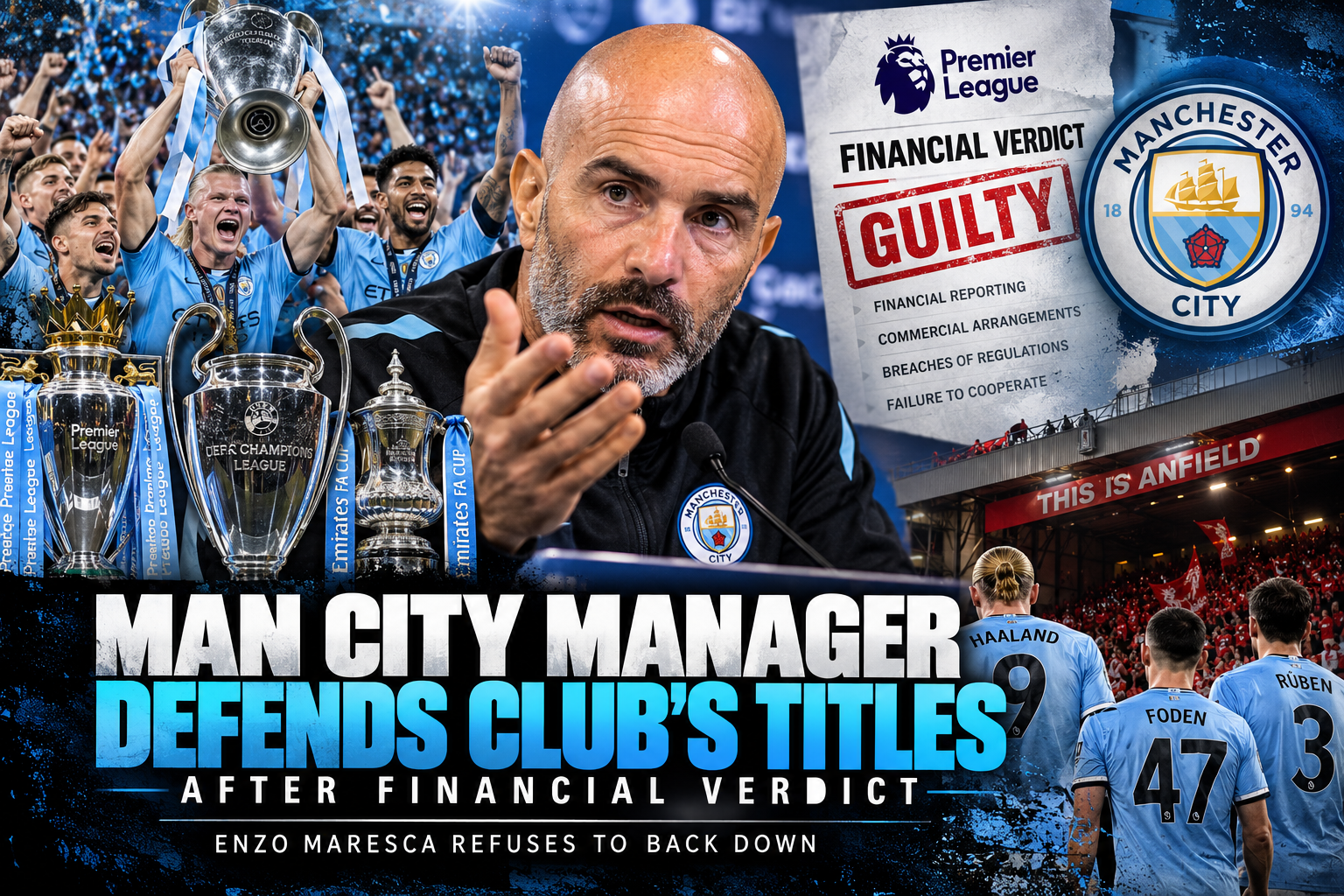 Enzo Maresca discusses the Manchester City financial verdict