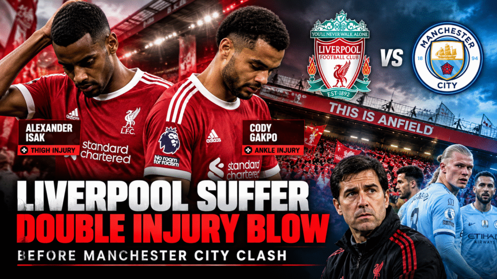 Liverpool injury news as Alexander Isak and Cody Gakpo miss the Manchester City match