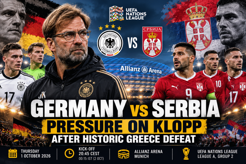 Germany vs Serbia Jürgen Klopp Nations League
